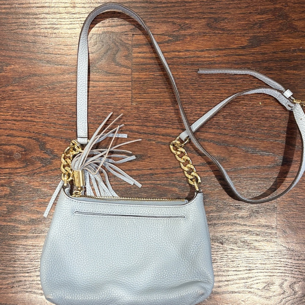 MICHAEL Michael Kors Light blue Crossbody Bag with Gold Chain